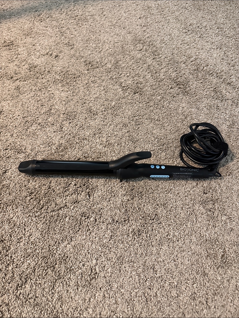 Bio Ionic Black 1.25.” Long Barrel Curling Iron